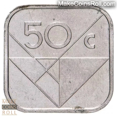 Aruba 50 Cents (2009) Reverse