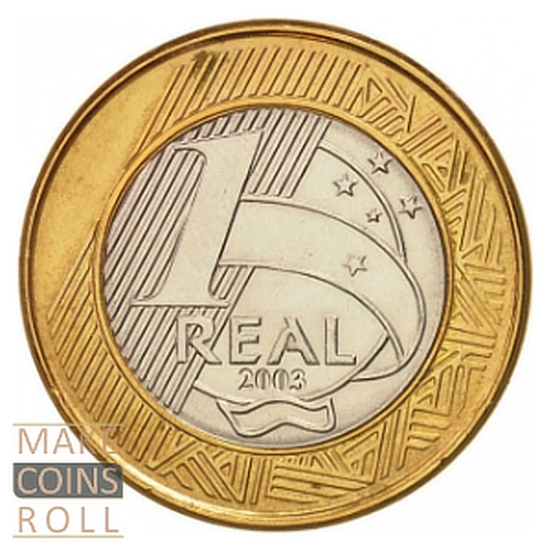 Brazil 1 Real (2003) Reverse