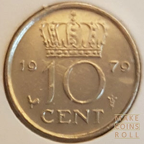 Netherlands 10 Cent (1979) Reverse