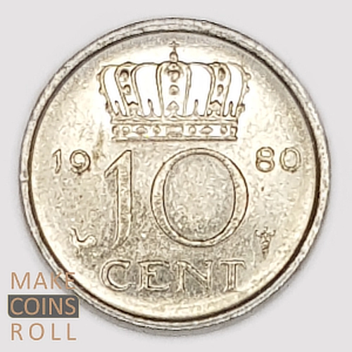 Netherlands 10 Cent (1980) Reverse