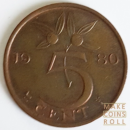 Netherlands 5 Cent (1980) Reverse
