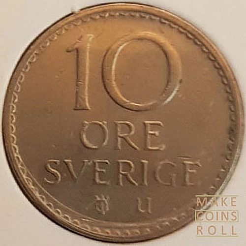 Sweden 10 Öre (1970) Reverse