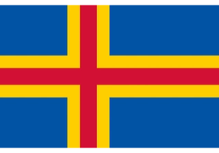 Official flag of Åland (ISO AX)