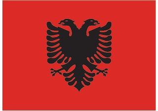 Official flag of Albania (ISO AL)
