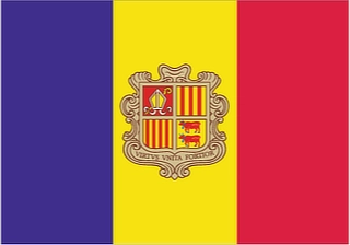 Official flag of Andorra (ISO AD)