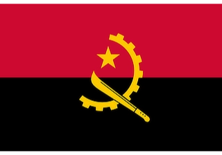 Official flag of Angola (ISO AO)