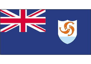 Official flag of Anguilla (ISO AI)