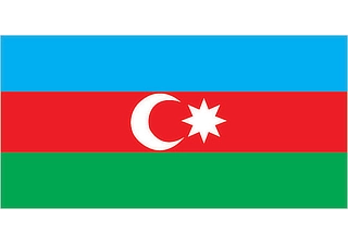 Official flag of Azerbaijan (ISO AZ)