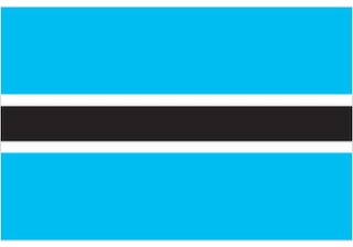 Official flag of Botswana (ISO BW)