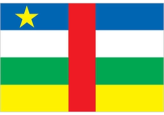 Official flag of Central African Republic (ISO CF)