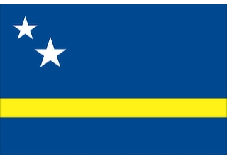 Official flag of Curaçao (ISO CW)