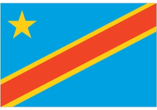 Official flag of Democratic Republic of the Congo (ISO CD)