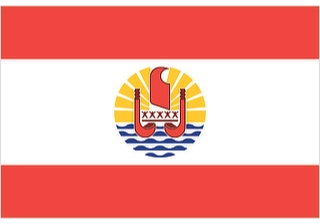 Official flag of French Polynesia (ISO PF)
