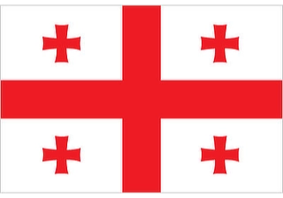 Official flag of Georgia (ISO GE)
