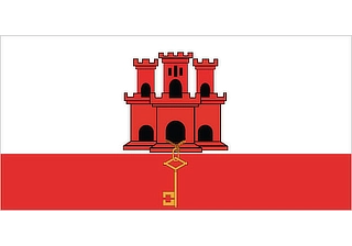 Official flag of Gibraltar (ISO GI)