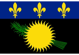Official flag of Guadeloupe (ISO GP)