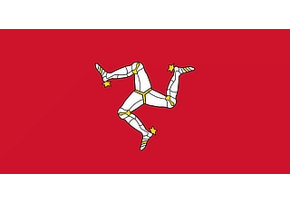 Official flag of Isle of Man (ISO IM)