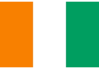 Official flag of Ivory Coast (ISO CI)