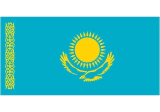 Official flag of Kazakhstan (ISO KZ)