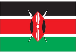 Official flag of Kenya (ISO KE)
