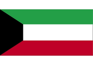 Official flag of Kuwait (ISO KW)