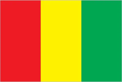 Guinea Flag, Conakry, Republic of Guinea -  Finland