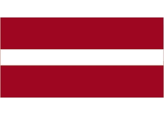 Official flag of Latvia (ISO LV)