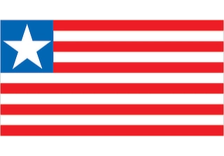 Official flag of Liberia (ISO LR)