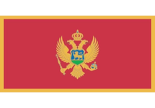 Official flag of Montenegro (ISO ME)