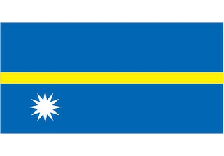 Official flag of Nauru (ISO NR)