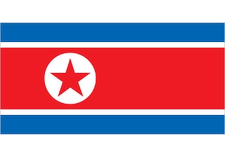 Official flag of North Korea (ISO KP)