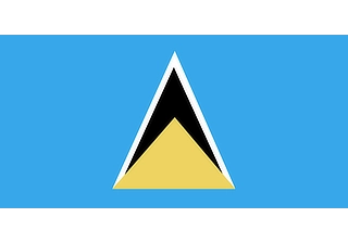 Official flag of Saint Lucia (ISO LC)