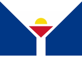 Official flag of Saint Martin (ISO MF)