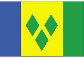 Official flag of Saint Vincent and the Grenadines (ISO VC)