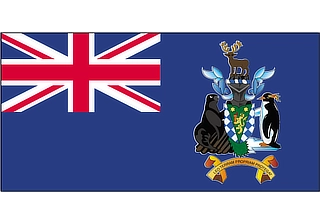 Official flag of South Georgia Island (ISO GS)