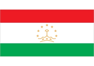 Official flag of Tajikistan (ISO TJ)