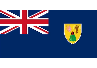 Official flag of Turks and Caicos Islands (ISO TC)