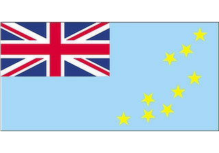 Official flag of Tuvalu (ISO TV)