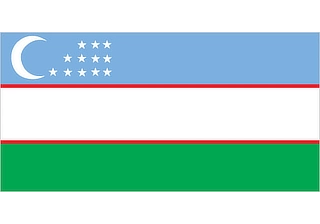 Official flag of Uzbekistan (ISO UZ)