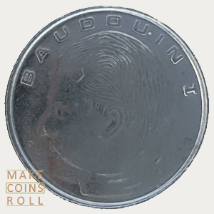 Obverse side 1 Franc Belgium 1989