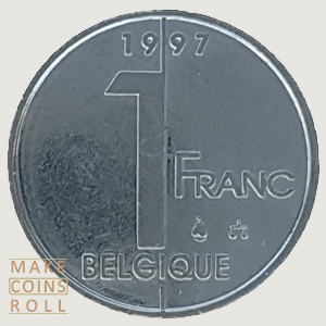 Reverse side 1 Franc Belgium 1997