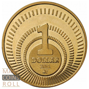 Reverse side 1 dollar Bonaire 2011