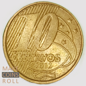 Reverse side 10 centavos Brazil 2012
