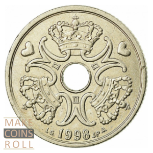 Obverse side 5 kroner Denmark 1998
