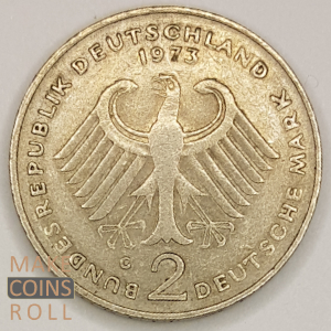 Reverse side 2 mark Germany 1973