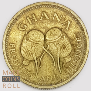 Obverse side 500 cedis Ghana 1998