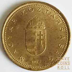 Obverse side 1 Forint Hungary 1993
