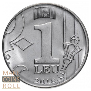 Reverse side 1 leu Moldova 2018