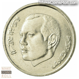 Obverse side 1 dirham Morocco 2002