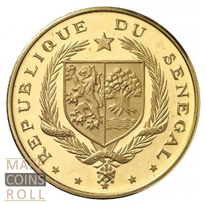 Obverse side 100 francs Senegal 1968